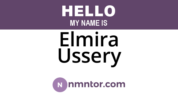 Elmira Ussery