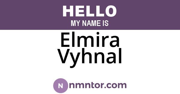 Elmira Vyhnal