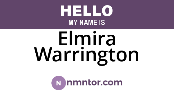 Elmira Warrington