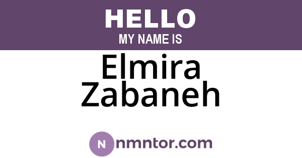 Elmira Zabaneh