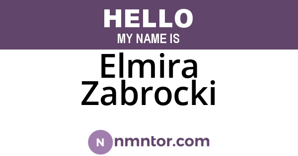 Elmira Zabrocki