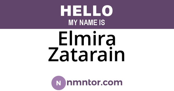 Elmira Zatarain