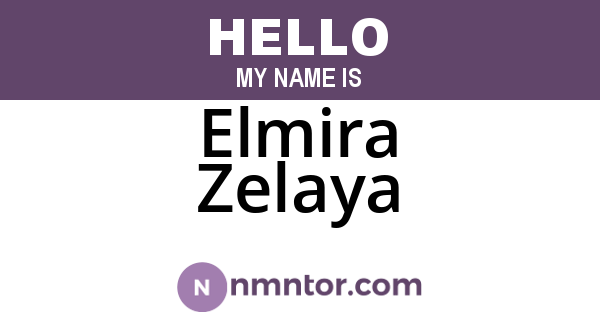 Elmira Zelaya