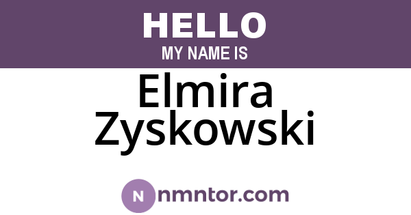 Elmira Zyskowski