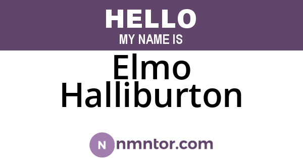 Elmo Halliburton