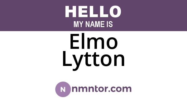 Elmo Lytton