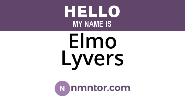 Elmo Lyvers