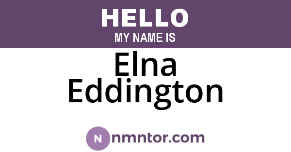 Elna Eddington