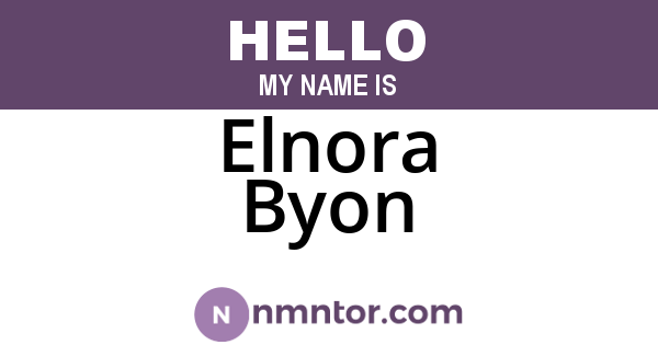 Elnora Byon