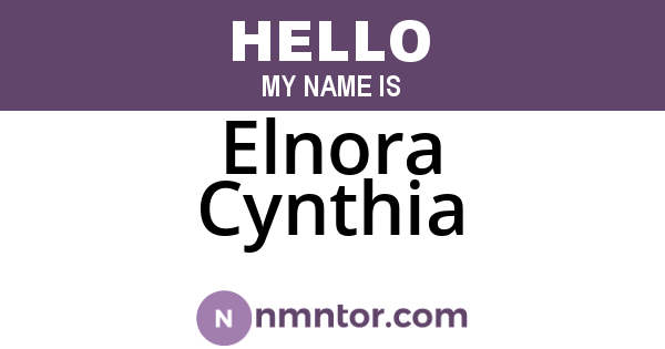 Elnora Cynthia