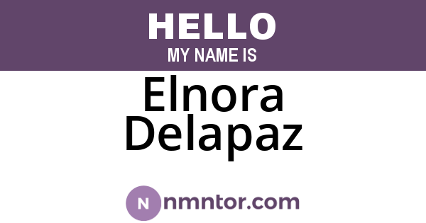 Elnora Delapaz