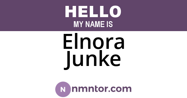 Elnora Junke