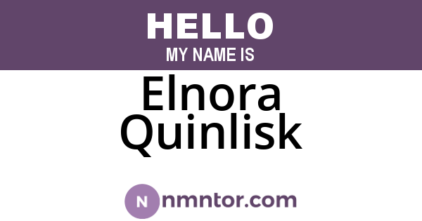 Elnora Quinlisk