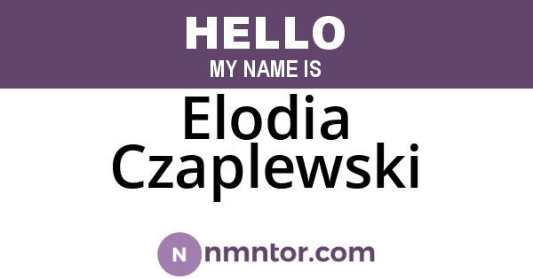 Elodia Czaplewski