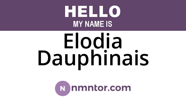 Elodia Dauphinais