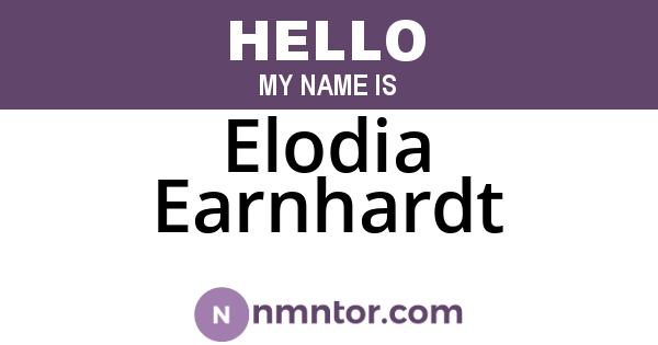 Elodia Earnhardt
