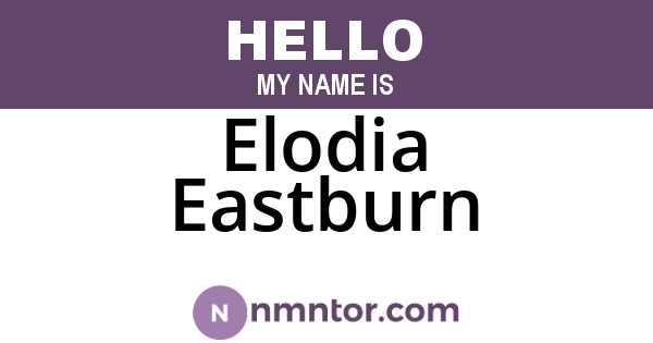 Elodia Eastburn