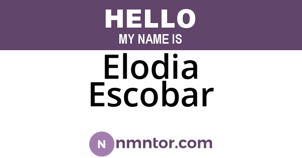 Elodia Escobar