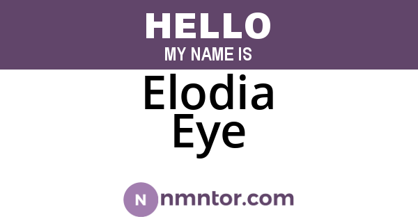 Elodia Eye