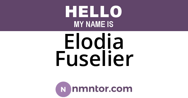 Elodia Fuselier