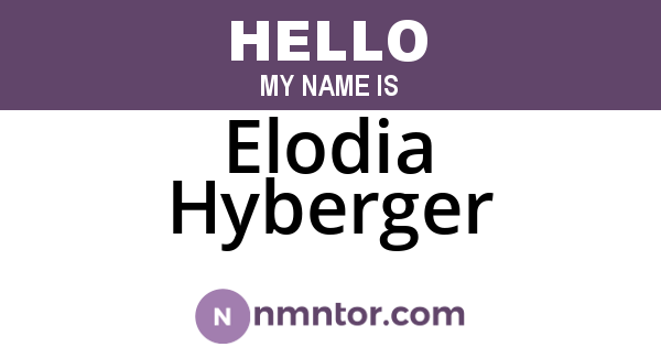 Elodia Hyberger