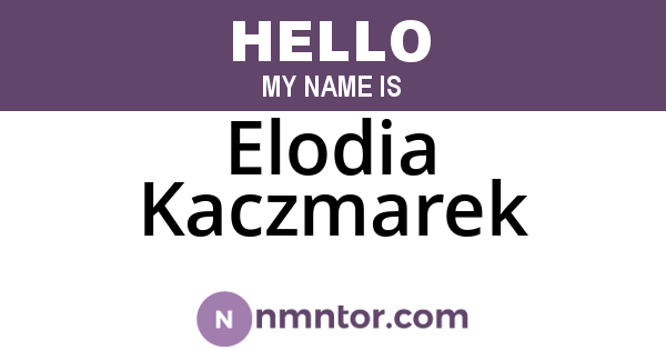 Elodia Kaczmarek