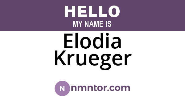 Elodia Krueger