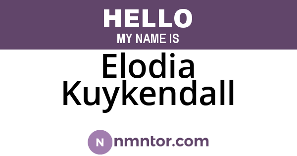 Elodia Kuykendall