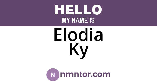 Elodia Ky