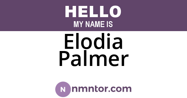 Elodia Palmer