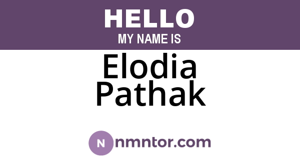 Elodia Pathak