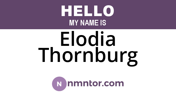 Elodia Thornburg