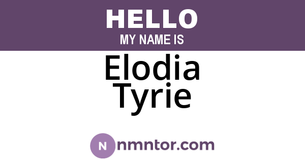 Elodia Tyrie