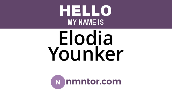 Elodia Younker