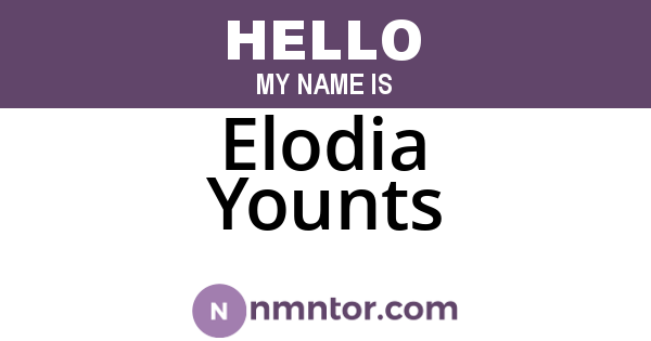 Elodia Younts