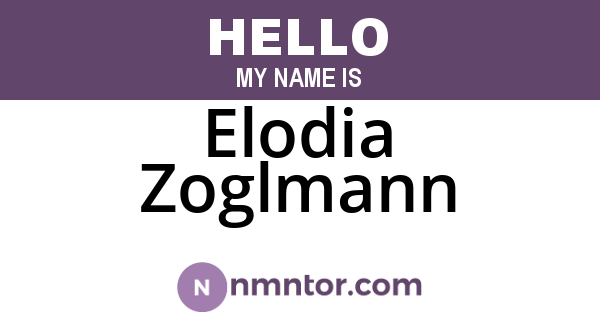 Elodia Zoglmann