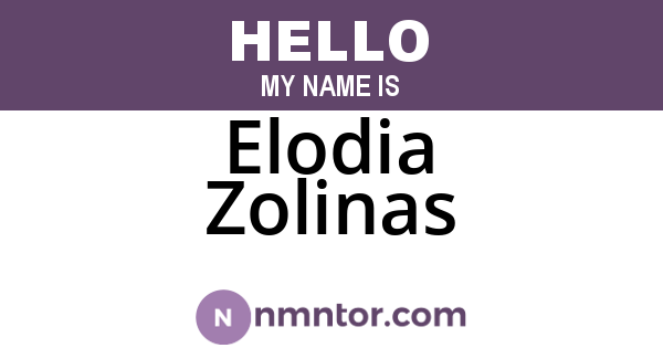 Elodia Zolinas