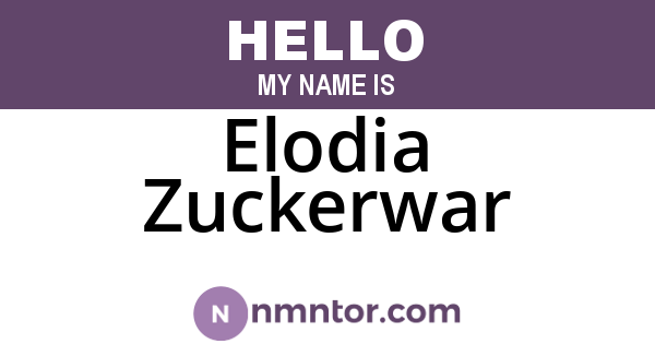 Elodia Zuckerwar