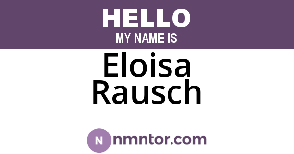 Eloisa Rausch