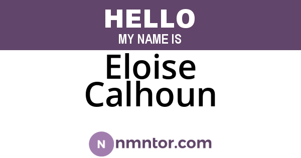 Eloise Calhoun
