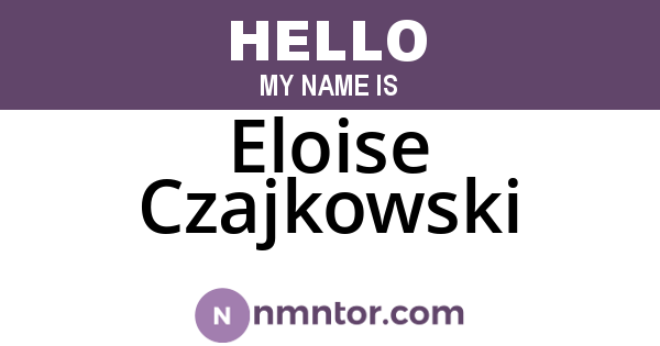 Eloise Czajkowski