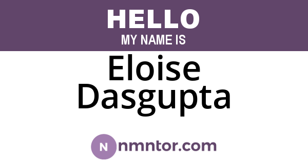 Eloise Dasgupta