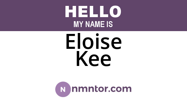 Eloise Kee