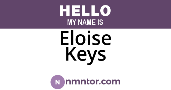 Eloise Keys