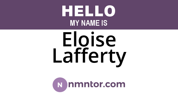 Eloise Lafferty