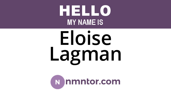 Eloise Lagman