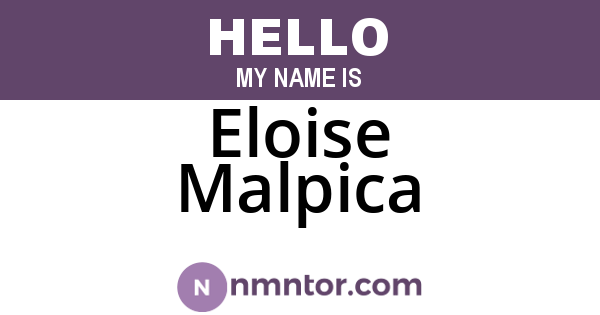 Eloise Malpica
