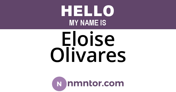 Eloise Olivares