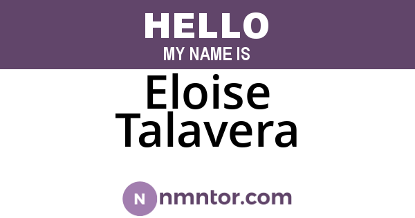Eloise Talavera