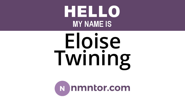 Eloise Twining